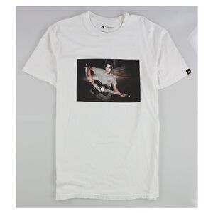 Templeton Mens Leo Plays Quitar Graphic T-Shirt, White, L, DM